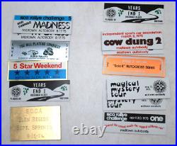 24pc 1969-1975 RALLYE Plaques Watkins Glen Grand Prix Car Drivers Badges Unused