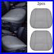 2Pc Grey PU Leather 3D Full Surround Car Seat Protector Seat Cover Accessories