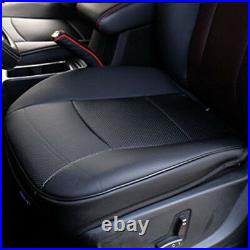 2pcBlack PU Leather 3D Full Surround Car Seat Protector Seat Cover Accessories