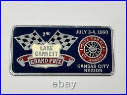 2rd 1960 Grand Prix Sports Car Club Dash Plaque Garnett Kansas City MO