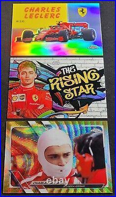 (3) 2020 Topps Chrome F1 Charles Leclerc #/50 Gold Refractor Track Tags RC World