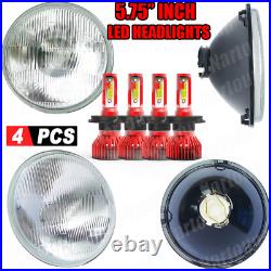 4PCS 5.75 5 3/4 LED Headlights HI/LO Beam for Pontiac GTO Grand Prix Firebird