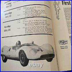 5th Annual LA Times Grand Prix Riverside International Raceway Program Oct. 1962