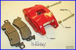 64-74 GM AFX RED Body Disc Brake Dual Piston Calipers Conversion Loaded WILWOOD