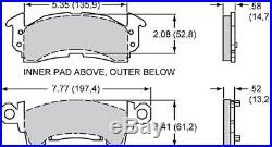 64-74 GM BLACK Body Disc Brake Dual Piston Calipers Conversion Loaded WILWOOD PR