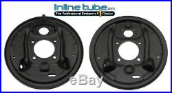 64-74 GM Rear Axle Drum Brake Factory Backing Plates SS W30 Judge Plate Pair NOS