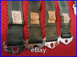 65 Olds Buick Pontiac Hamill Model Rcf-50-h Deluxe Chrome Buckle Seat Belts