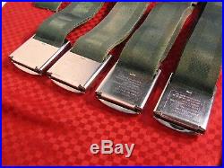 65 Olds Buick Pontiac Hamill Model Rcf-50-h Deluxe Chrome Buckle Seat Belts