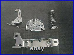 78-88 Cutlass Regal Grand Prix El Camino MC Ls Ss Malibu Chrome Hood Latch Set