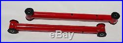 78-88 G Body Tubular Lower Adjustable Upper Control Arms with New Hardware (RED)