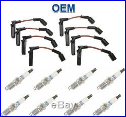 8 Spark Plugs & Wire Set ACDELCO OEM 9748RR 41-962 RED 4.8L 5.3L 6.0L V8