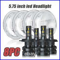 8PCS 5.75 5 3/4 LED Headlights HI/LO Beam for Pontiac GTO Grand Prix Firebird