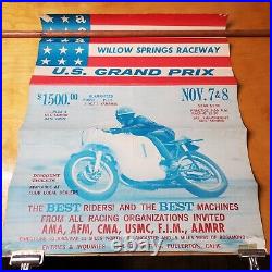 ACA Willow Springs Raceway U. S. Grand Prix Motorcycle Racing Poster