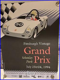 AWESOME Pittsburgh Vintage Grand Prix Poster 1994 Porsche