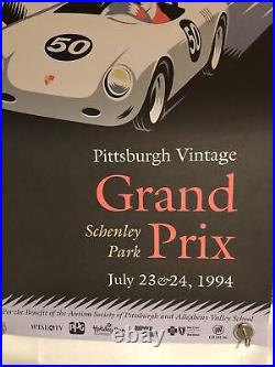 AWESOME Pittsburgh Vintage Grand Prix Poster 1994 Porsche