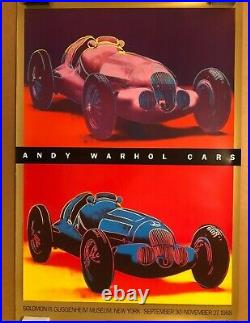 Andy Warhol Cars Mercedes Benz W125 Grand Prix 1937 Guggenheim 1988 Poster