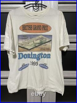 Archive Vintage 1995 British Grand Prix Donington T-Shirt Men's Racing Event XL