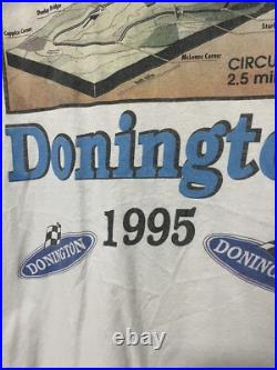 Archive Vintage 1995 British Grand Prix Donington T-Shirt Men's Racing Event XL