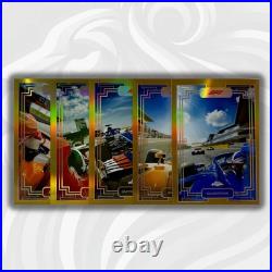 Art Du Grand Prix 2022 Topps F1 Chrome Gold Box Topper Set #ADGP-BT1-5