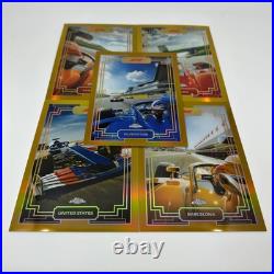 Art Du Grand Prix 2022 Topps F1 Chrome Gold Box Topper Set #ADGP-BT1-5