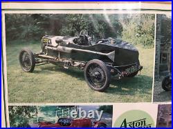 Aston Martin PreWar Years Poster'83 Mark Grand Prix Automobile Quarterly 38x25