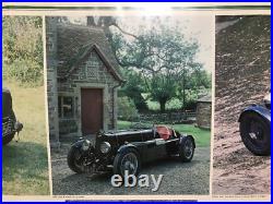 Aston Martin PreWar Years Poster'83 Mark Grand Prix Automobile Quarterly 38x25