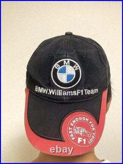 BMW Williams F1 Team Cap USA Made, Adjustable, Used Black Cotton