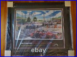 Baltimore Grand Prix Poster 2011 Signed Randy Owen Will Power M Andretti 42 NEW