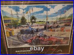 Baltimore Grand Prix Poster 2011 Signed Randy Owen Will Power M Andretti 42 NEW