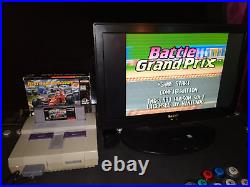 Battle Grand Prix Super Nintendo SNES CIB Complete in Box with Instruction Manual