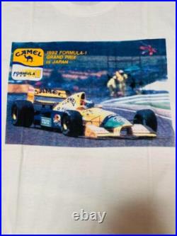 Benetton Formula one Camel F1 Grand Prix Japan T-Shirt 1992 Vintage Size Free