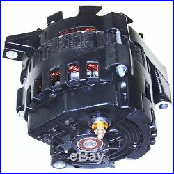 Black High Output Alternator Fits Buick Gm 65-85 1-wire One Wire 220 Amps