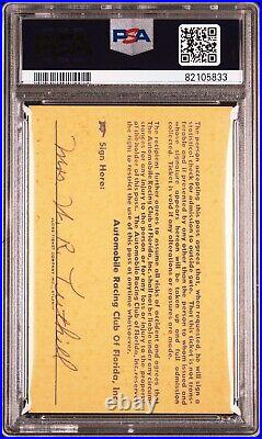 Bruce McLaren 1st Win, Jack Brabham 1st? Title 1959 US F1 Grand Prix Pass PSA 6