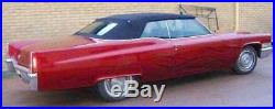 Cadillac 65-70 Convertible Top+rear Glass Assembly Special Color Vinyls