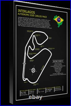 Canvas Art Interlagos Circuit Grand Prix, 4 Sizes