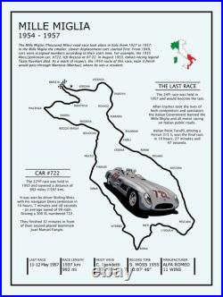 Canvas Art Mille Miglia 1954 to 1957, Grand Prix, 4 Sizes