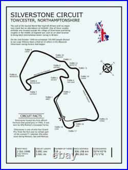 Canvas Art SIlverstone Circuit Grand Prix, 4 Sizes