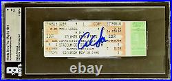 Carl Lewis Signed 1996 Atlanta Grand Prix May 18 Beckett Full Ticket Beckett
