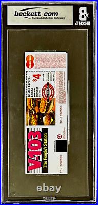 Carl Lewis Signed 1996 Atlanta Grand Prix May 18 Beckett Full Ticket Beckett
