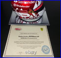 Charles Leclerc Ferrari 2024 Monaco GP US Grand Prix Helmet 12 signed lim. Ed500