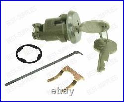 Chrome Ignition Switch & Door & Trunk Lock Key Cylinder Set With Keys FOR GM