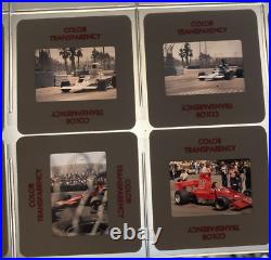 Color Film Slides Grand Prix Formula Race Cars 1970's Lot of 50 Auto Photography