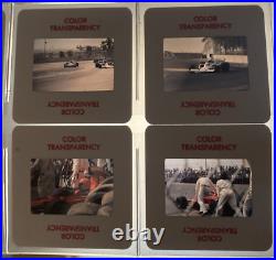Color Film Slides Grand Prix Formula Race Cars 1970's Lot of 50 Auto Photography