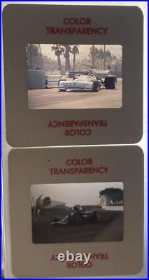 Color Film Slides Grand Prix Formula Race Cars 1970's Lot of 50 Auto Photography