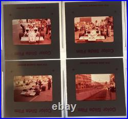 Color Film Slides Grand Prix Formula Race Cars 1970's Lot of 50 Auto Photography
