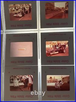 Color Film Slides Grand Prix Formula Race Cars 1970's Lot of 50 Auto Photography