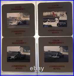 Color Film Slides Grand Prix Formula Race Cars 1970's Lot of 50 Auto Photography