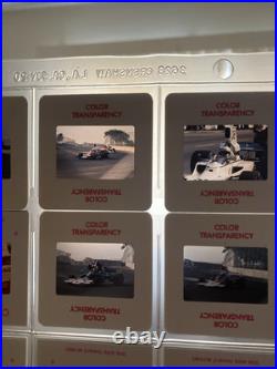 Color Film Slides Grand Prix Formula Race Cars 1970's Lot of 50 Auto Photography