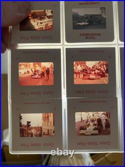 Color Film Slides Grand Prix Formula Race Cars 1970's Lot of 50 Auto Photography