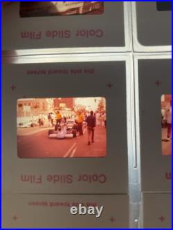 Color Film Slides Grand Prix Formula Race Cars 1970's Lot of 50 Auto Photography